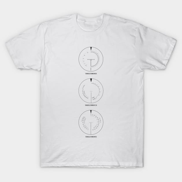 Minimalism and three German tank sights vertically T-Shirt by FAawRay